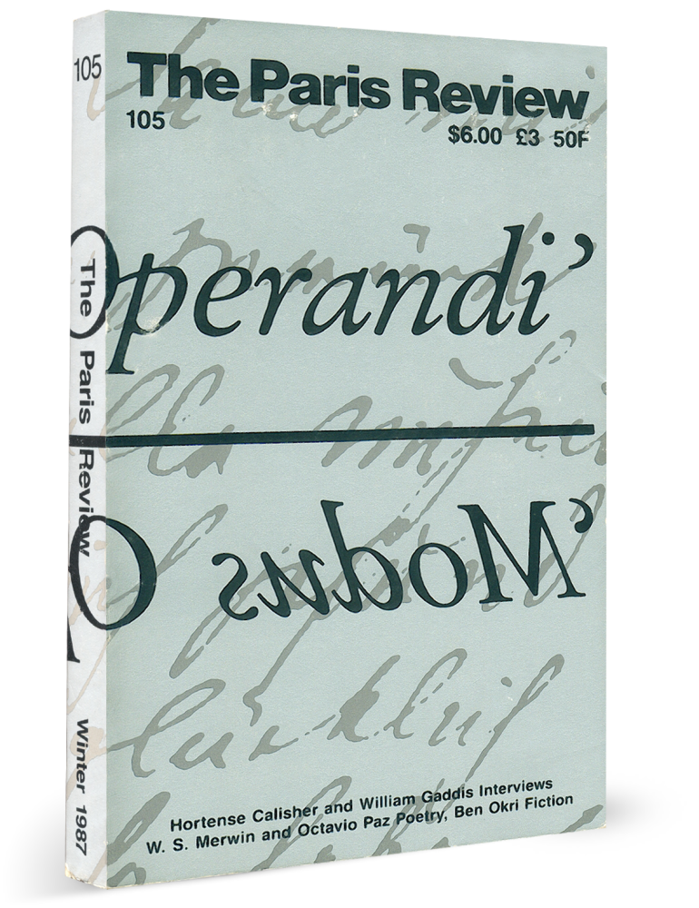 The Paris Review No. 105 — Winter 1987